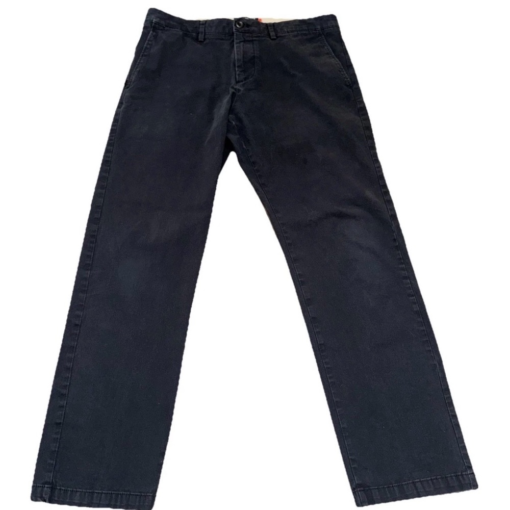Dockers Smart 360 Flex Slim Fit Black Pants W33 32 L27.5 Cotton Stretch Comfort